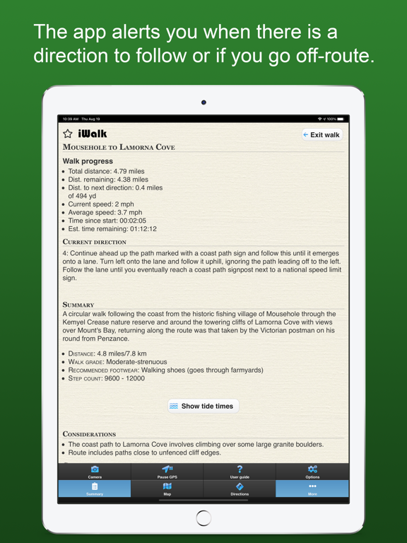 iWalk Cornwall iPad screenshot 4 - Travel app