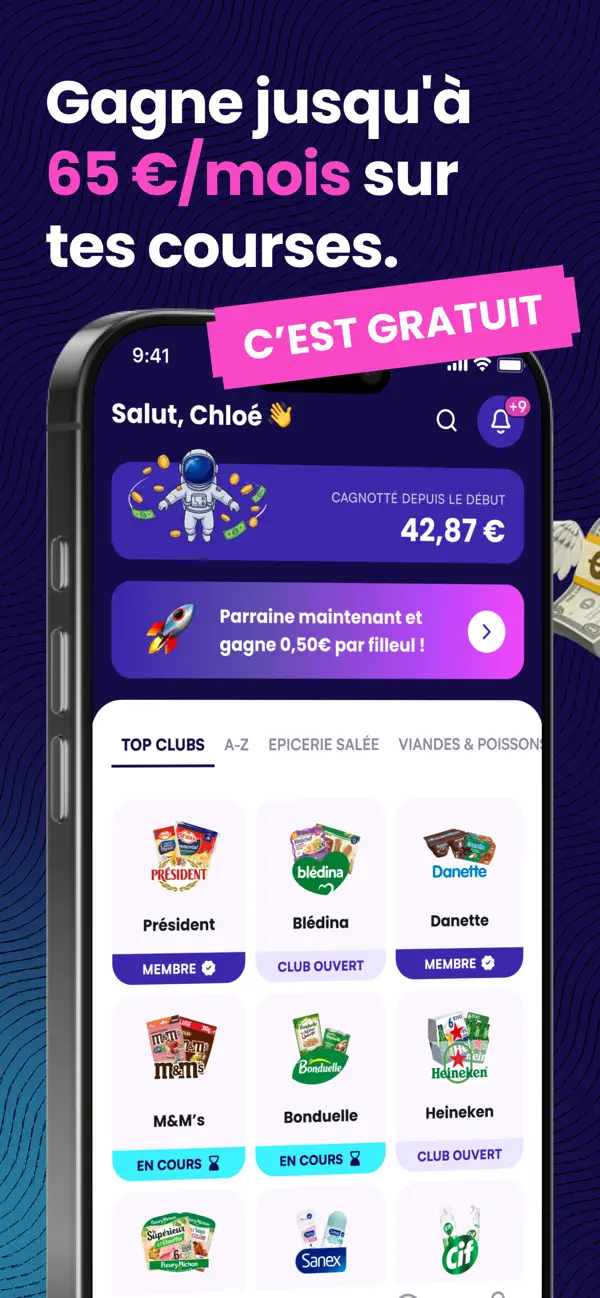 Screenshot #1 pour 10% - Cashback & Économies