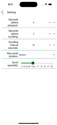 Auto-scrolling accompaniment Screenshot 4 of 4
