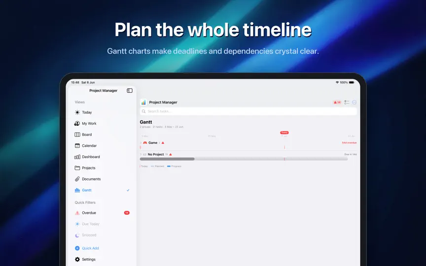 Скриншот WorkFlow Manager — Projects на iPhone 3