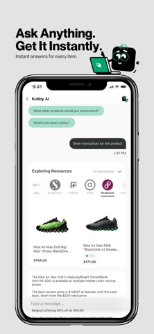 Kubby: One App for Shopping iPhone screenshot