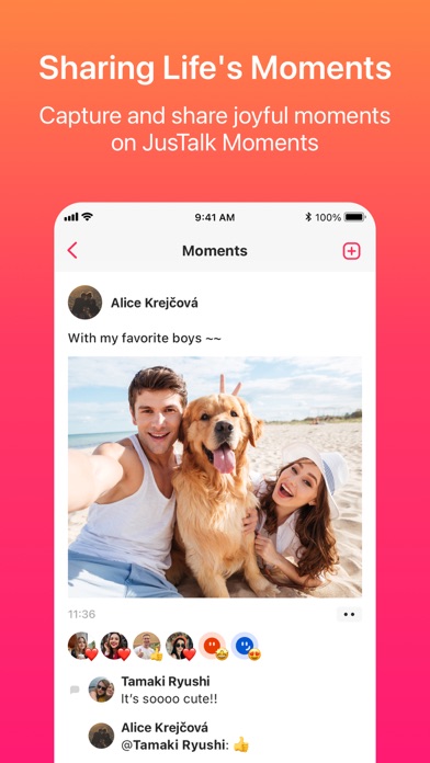 Screenshot #2 pour JusTalk - Chat vidéo et appels