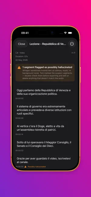 Tom: Transcribe Audio & Video screenshot 2
