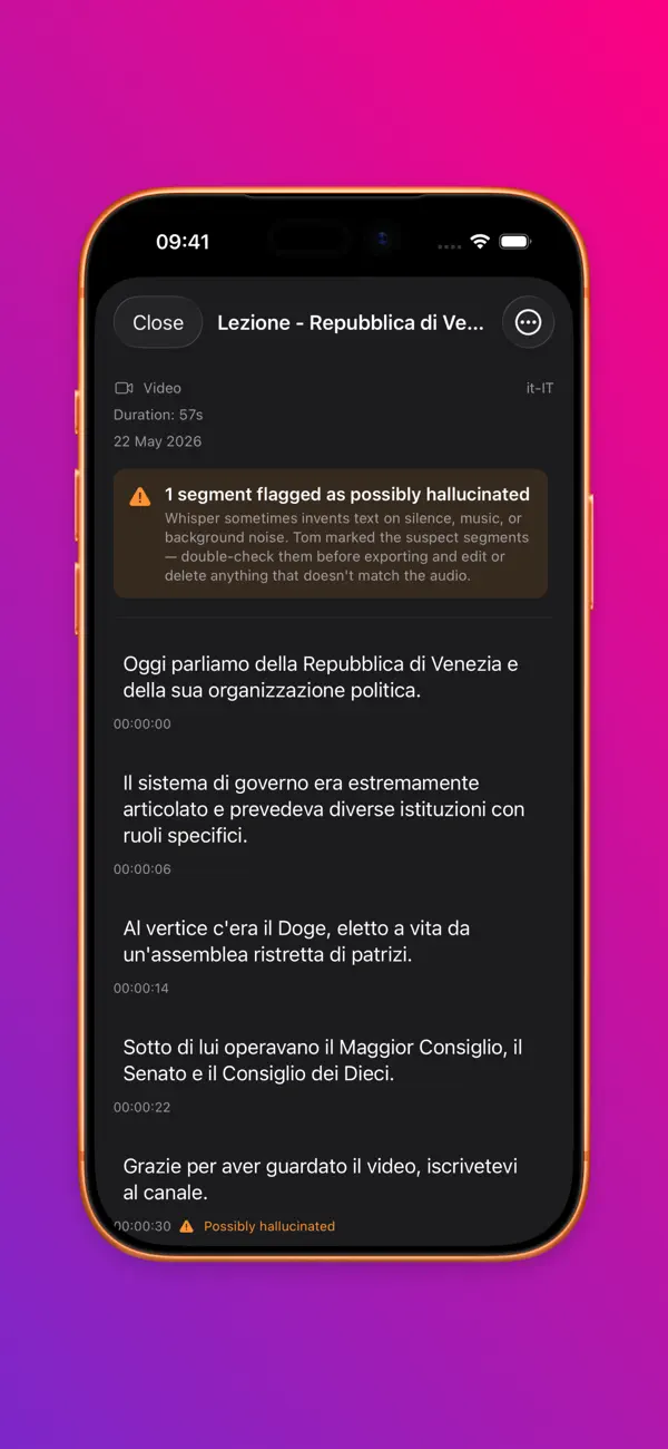 Screenshot #2 pour Tom: audio & vidéo en texte