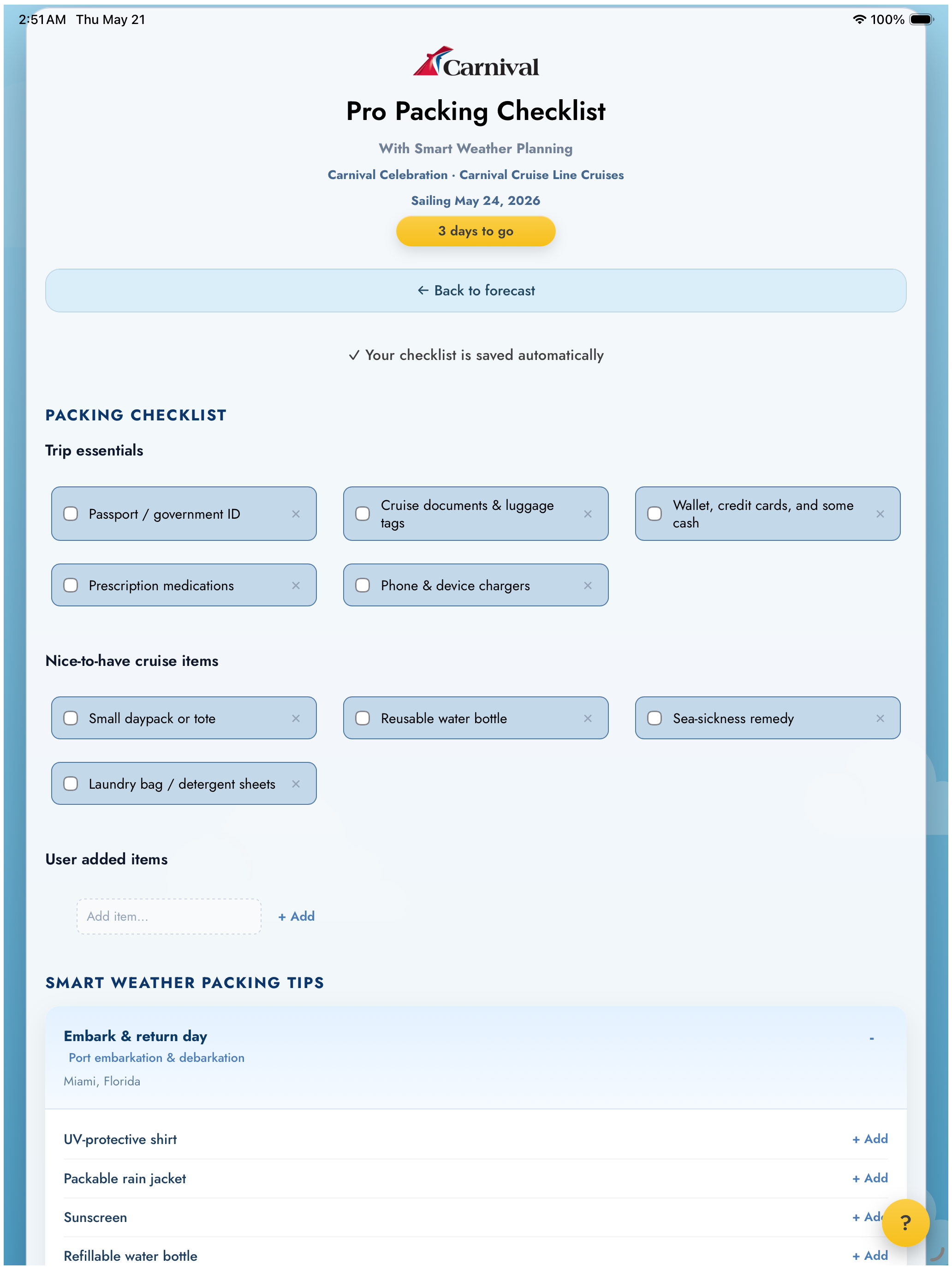 CruiseCast Planner screenshot 12