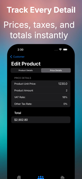 Account Note: Sales Tracker Screenshot 4 of 7