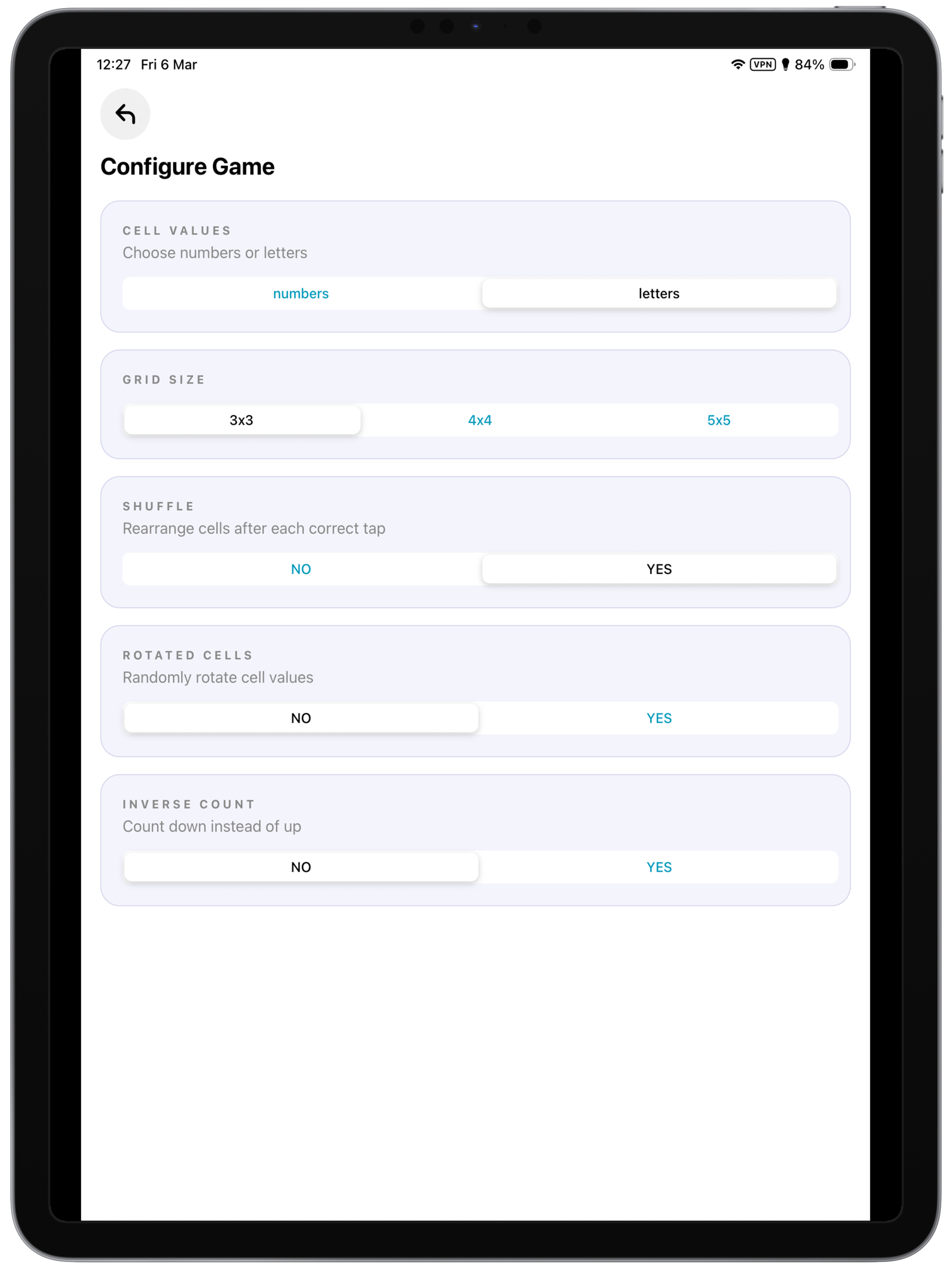 Schulte Table: Focus Trainer screenshot 11