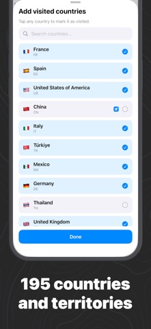 Countries Visited Map: Been Screenshot 2 of 3