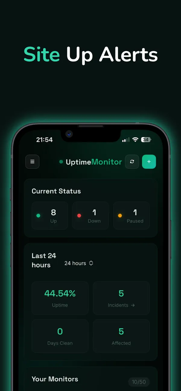 #1. Uptime Checker (iOS) Ved: ADRIAN ALBU