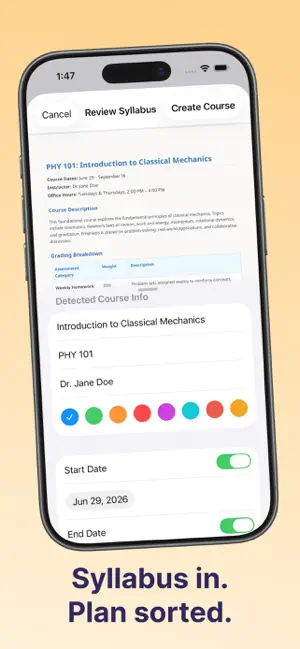 CourseDeck: AI Study Planner screenshot 2