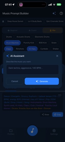 Music Prompt Builder Screenshot 3 of 4