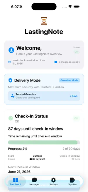 LastingNote screenshot 1