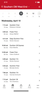 Southern Om Yoga screenshot #2 for iPhone