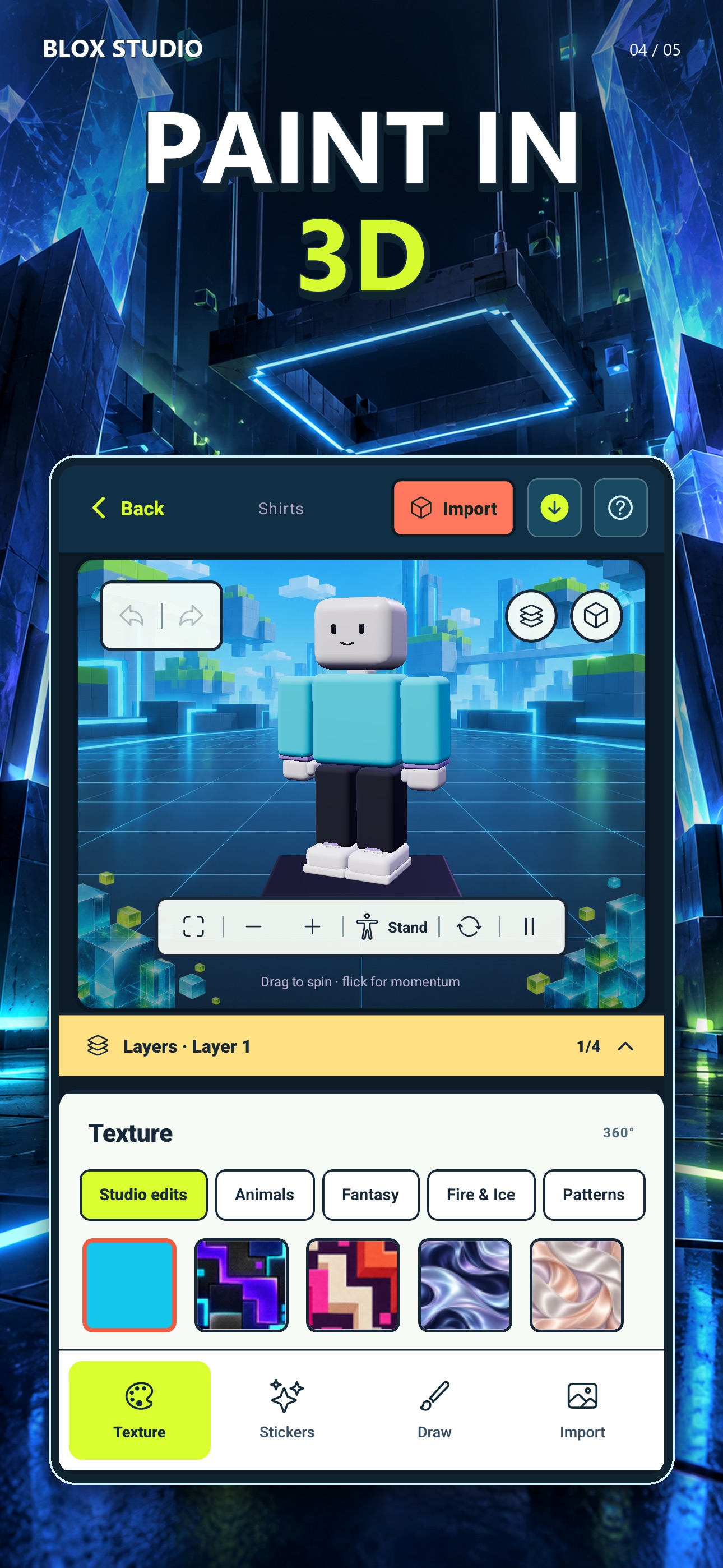 Screenshot 4 of Blox Studio: Skin Creator