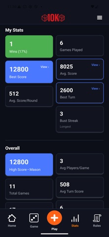 10K Scorekeeper iPhone screenshot