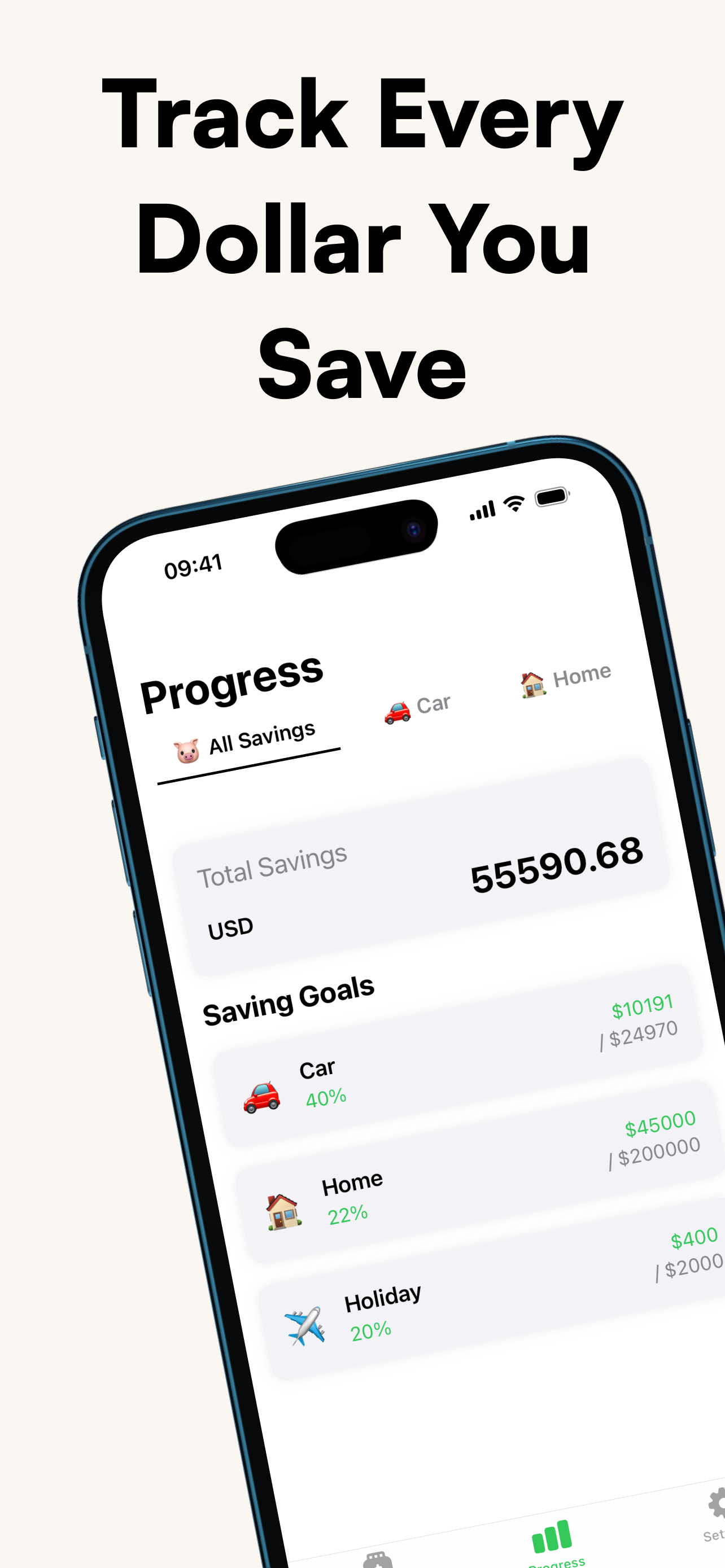 Jar - Savings Goal Tracker