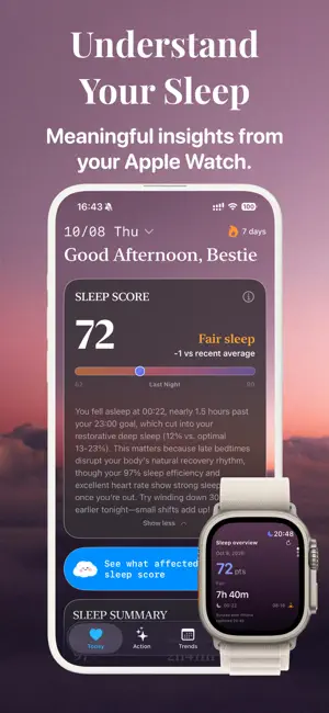 SleepBestie: AI Sleep Tracker screenshot 1
