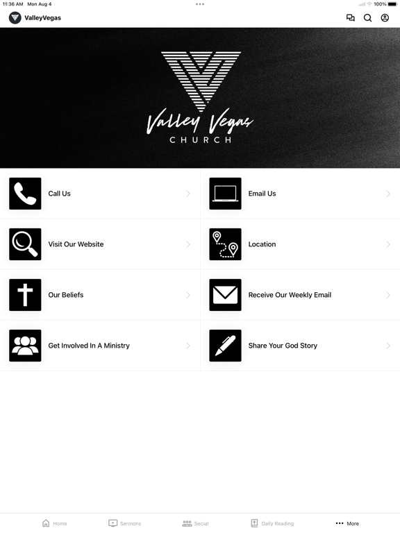 Valley Vegas Church iPad screenshot 4 - Education app