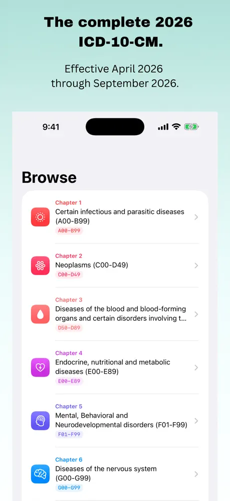 ICD-10 2026 screenshot 1