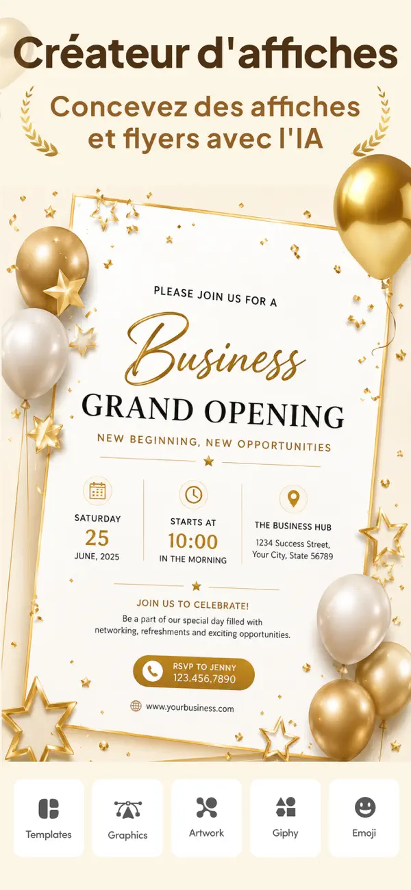 Screenshot #1 pour Poster, Canvas & Flyer maker