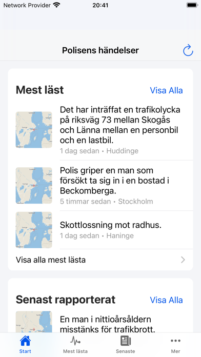 BPK: Polisens händelser Screenshot