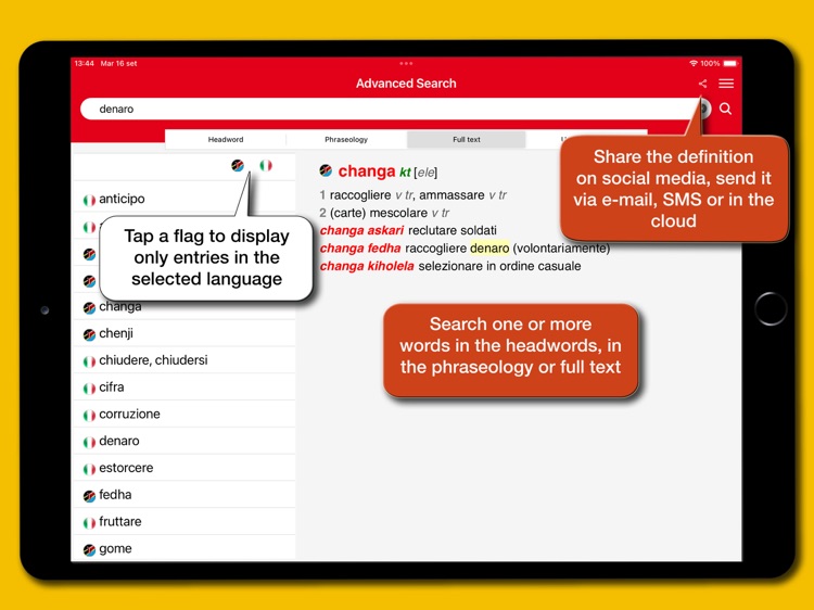 Swahili-Italian Dictionary screenshot-3