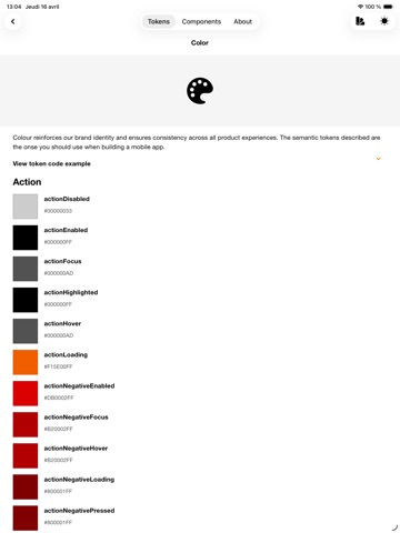Design System Toolbox iPad screenshot