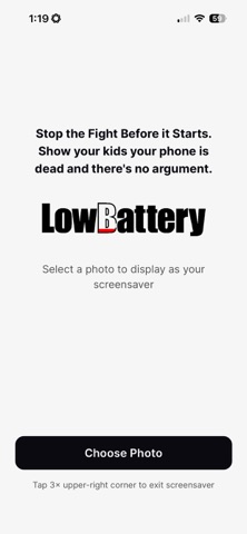 Low Battery Screen screenshot 1