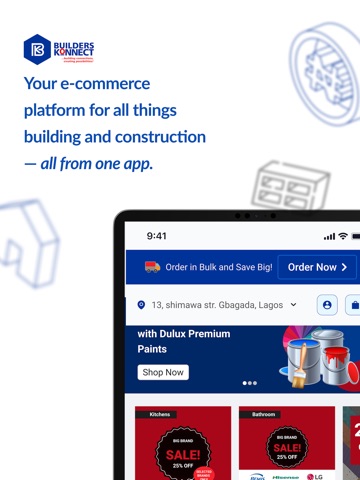 BuildersKonnect - Ecommerce iPad screenshot