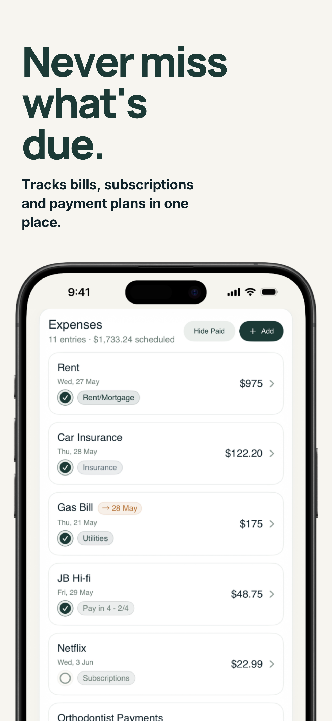 Ledger: Pay Cycle Planner screenshot 4