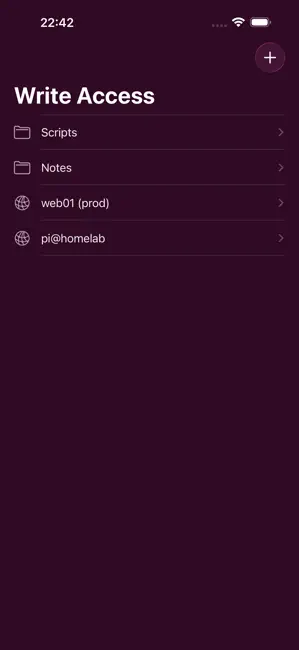 WriteAccess iPhone screenshot 1