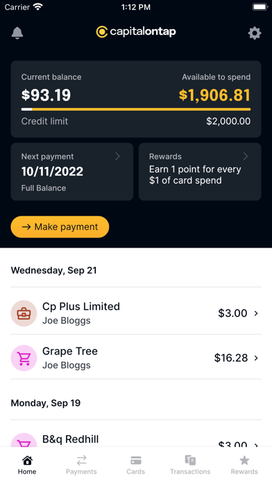 Capital on Tap Screenshot