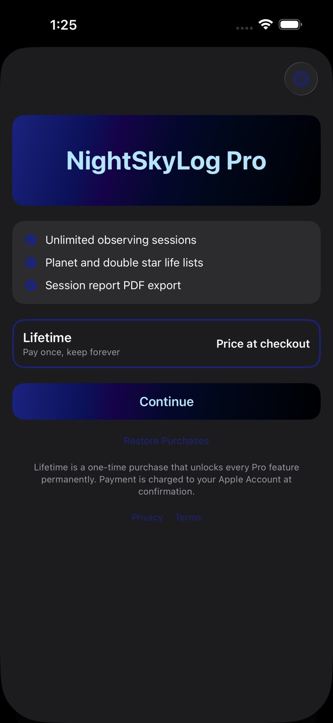 NightSkyLog screenshot 4