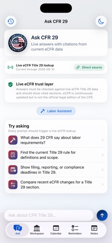 CFR AI - Title 29 Screenshot 1 of 5