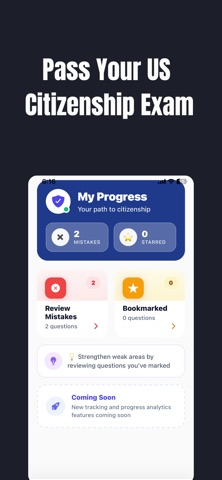 Citizenship Test Coach iPhone screenshot