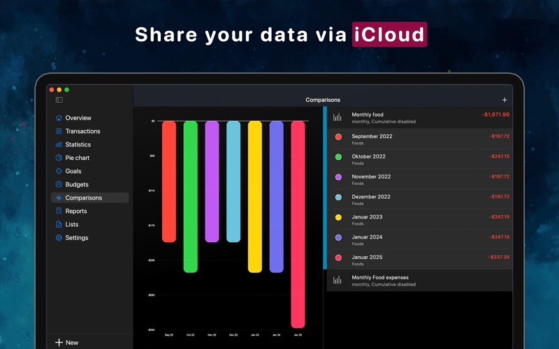 MoneyStats Pro Screenshot