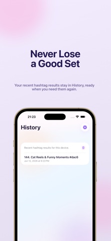 Blink Hashtag: Generator screenshot