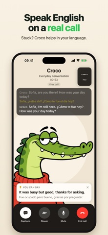 Talk with Croco: English Tutor screenshot 1