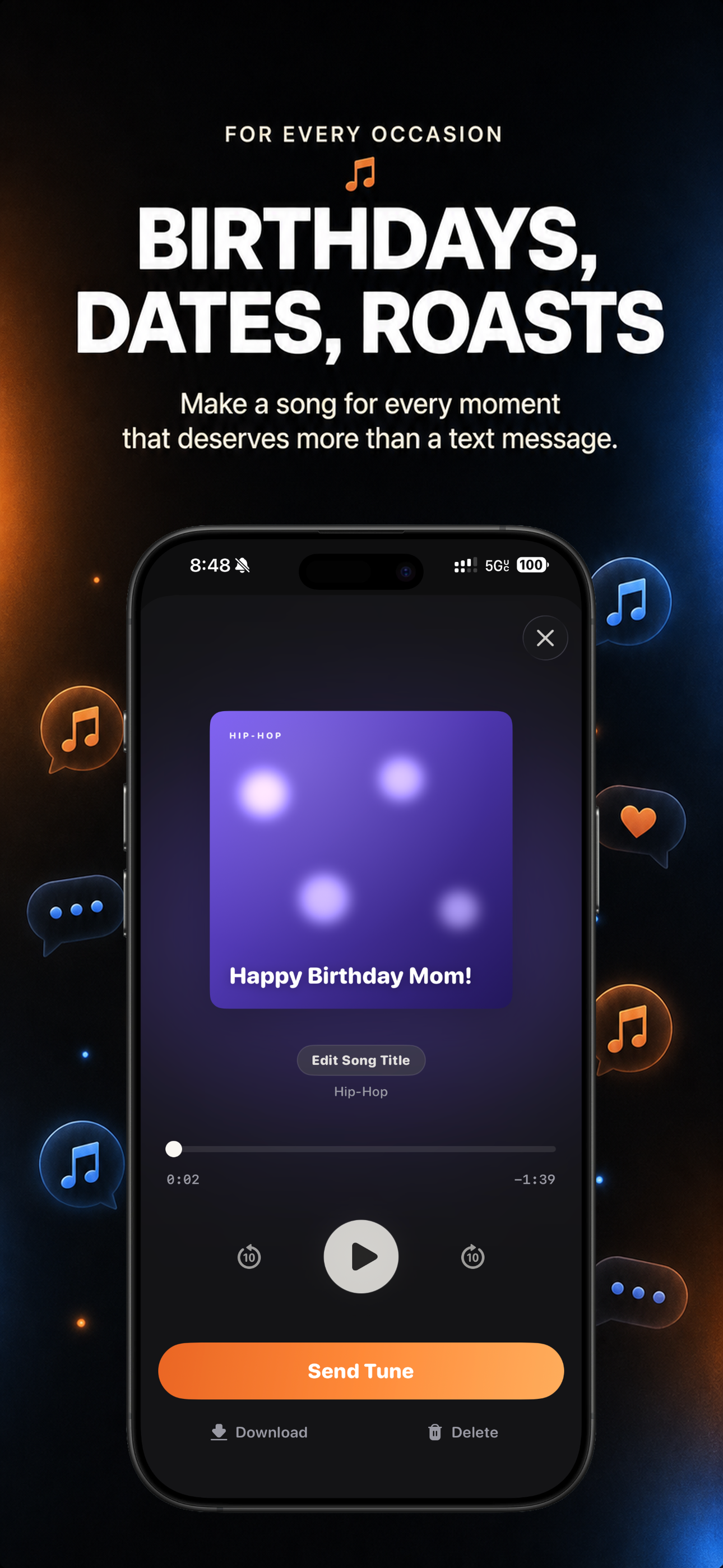 SendTunes: AI Song Generator