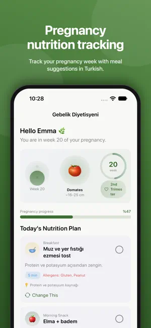 Gebelik: Pregnancy Nutrition screenshot 1