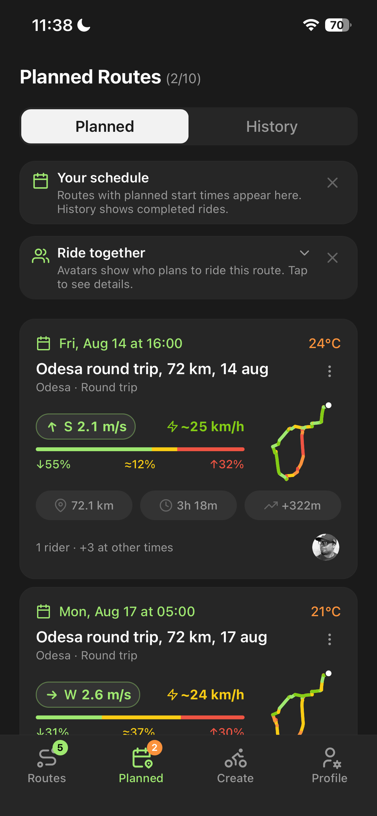 Wind2Ride screenshot 3