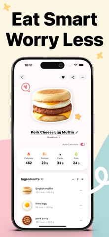 Eatmoji: Cute Calorie Tracker iPhone screenshot
