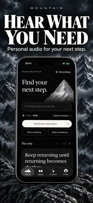Mountain: Motivation & Quotes screenshot 2