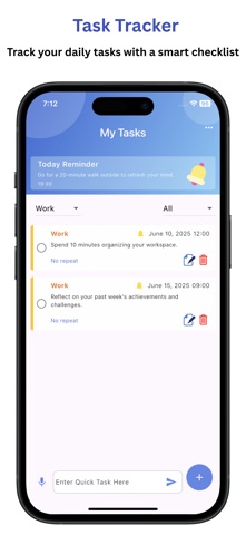 Daily Schedule Planner: Notify screenshot