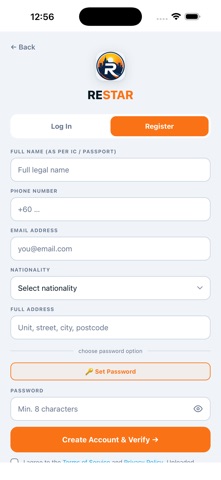 RESTAR iPhone screenshot