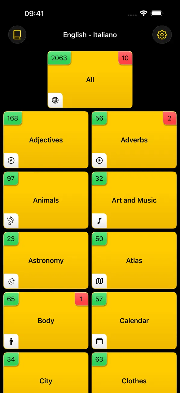 Screenshot #1 pour Flashcard Italian