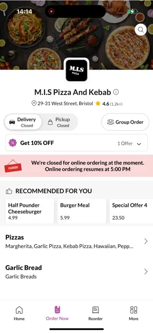 M.I.S Pizza And Kebab screenshot 2