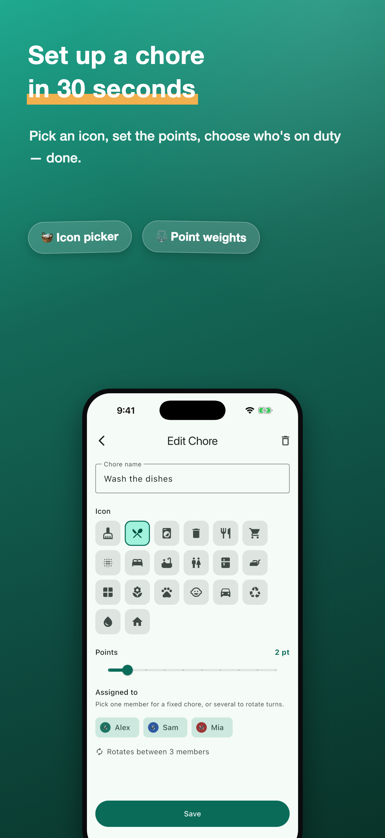 ChoreWheel: Chore Tracker screenshot 4