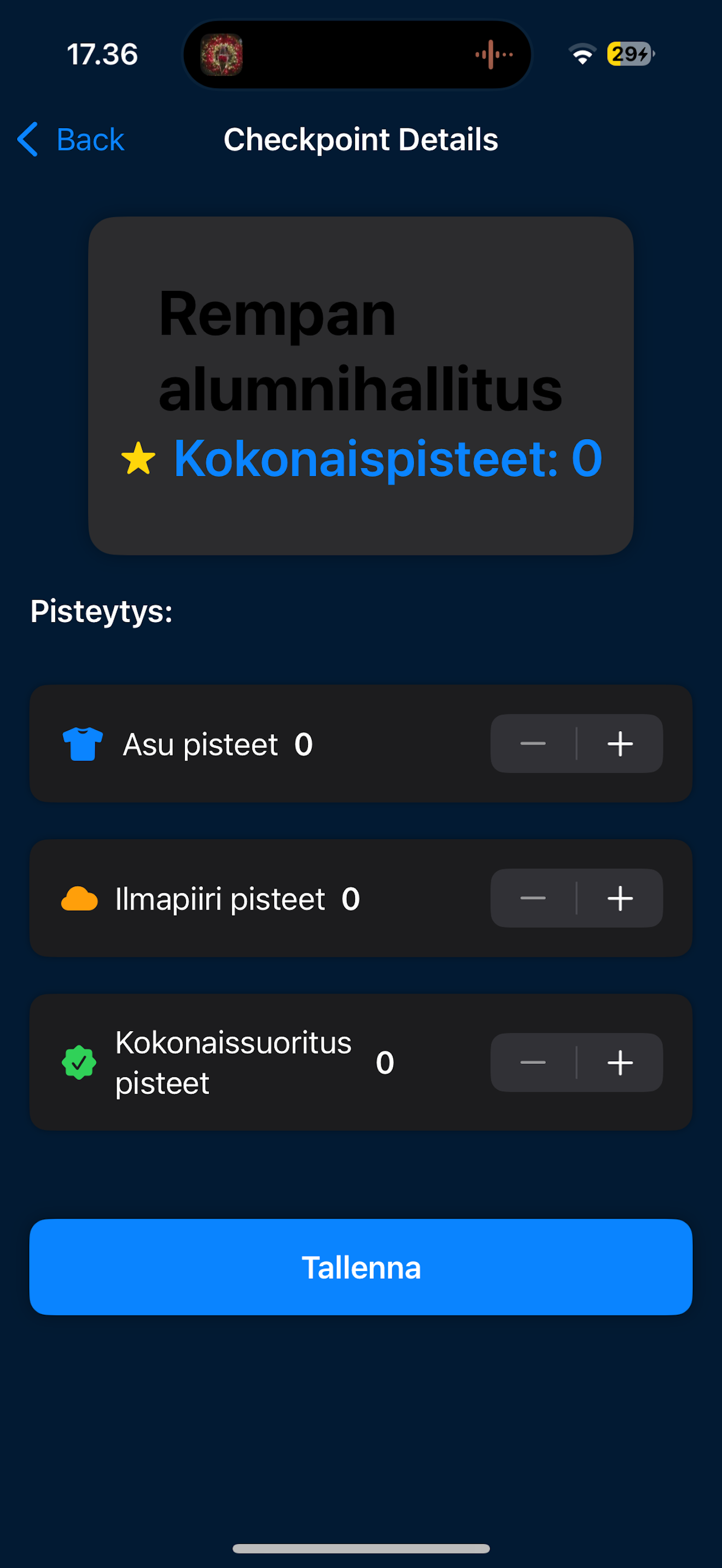 PKpisteet