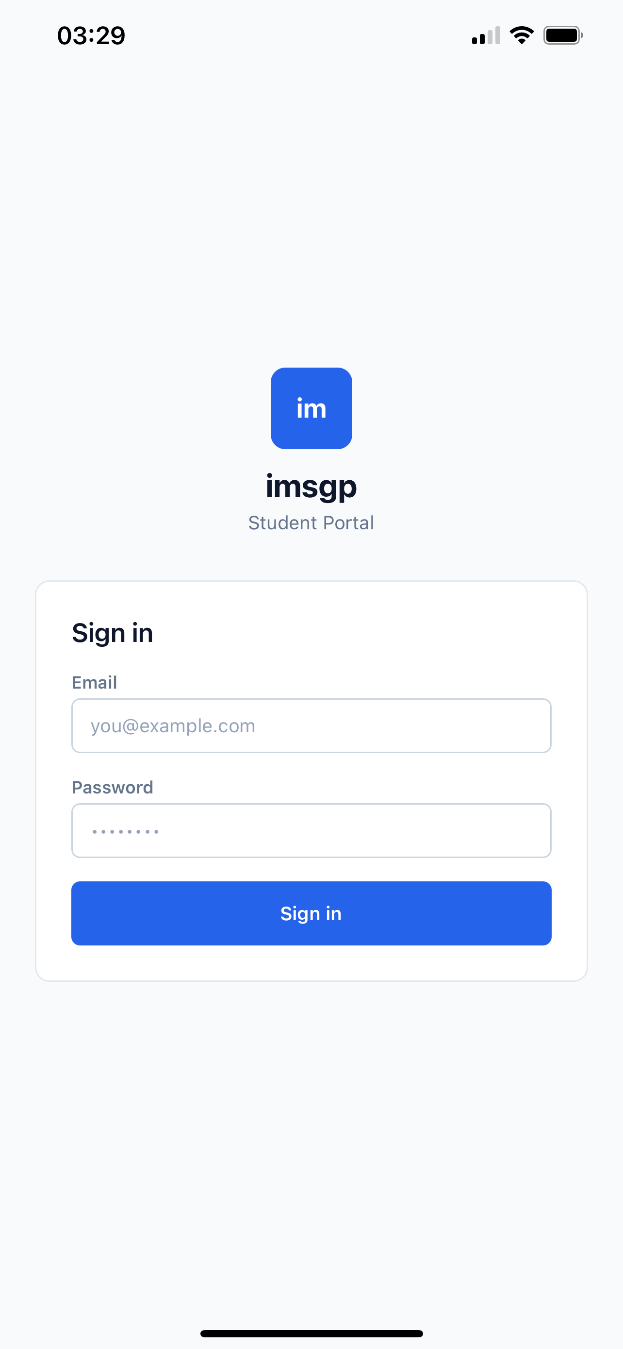 IMSGP Student screenshot 3